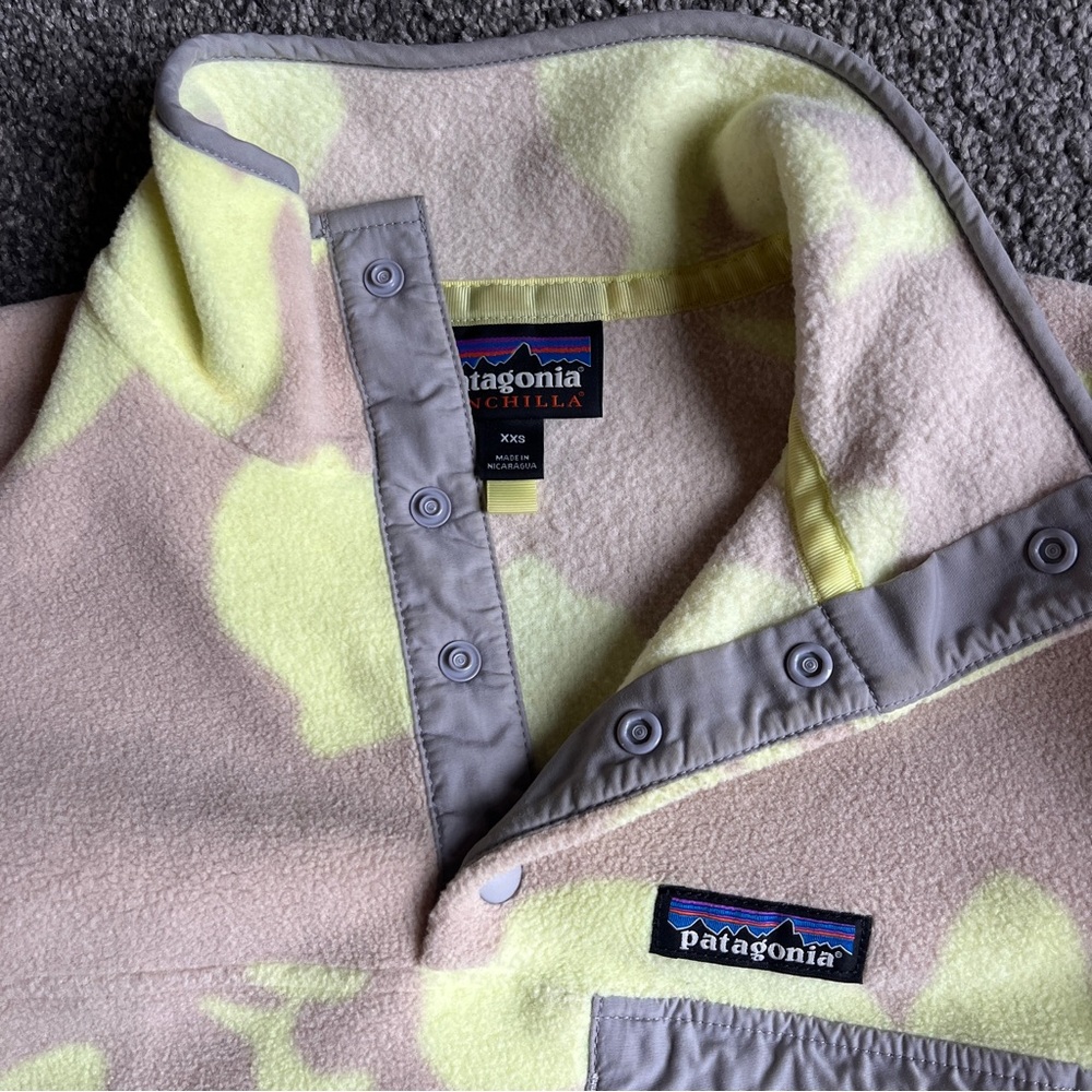 Patagonia Floral Synchilla Fleece Pullover XXS - Picture 2 of 2